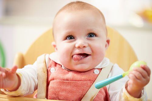 feeding baby funny